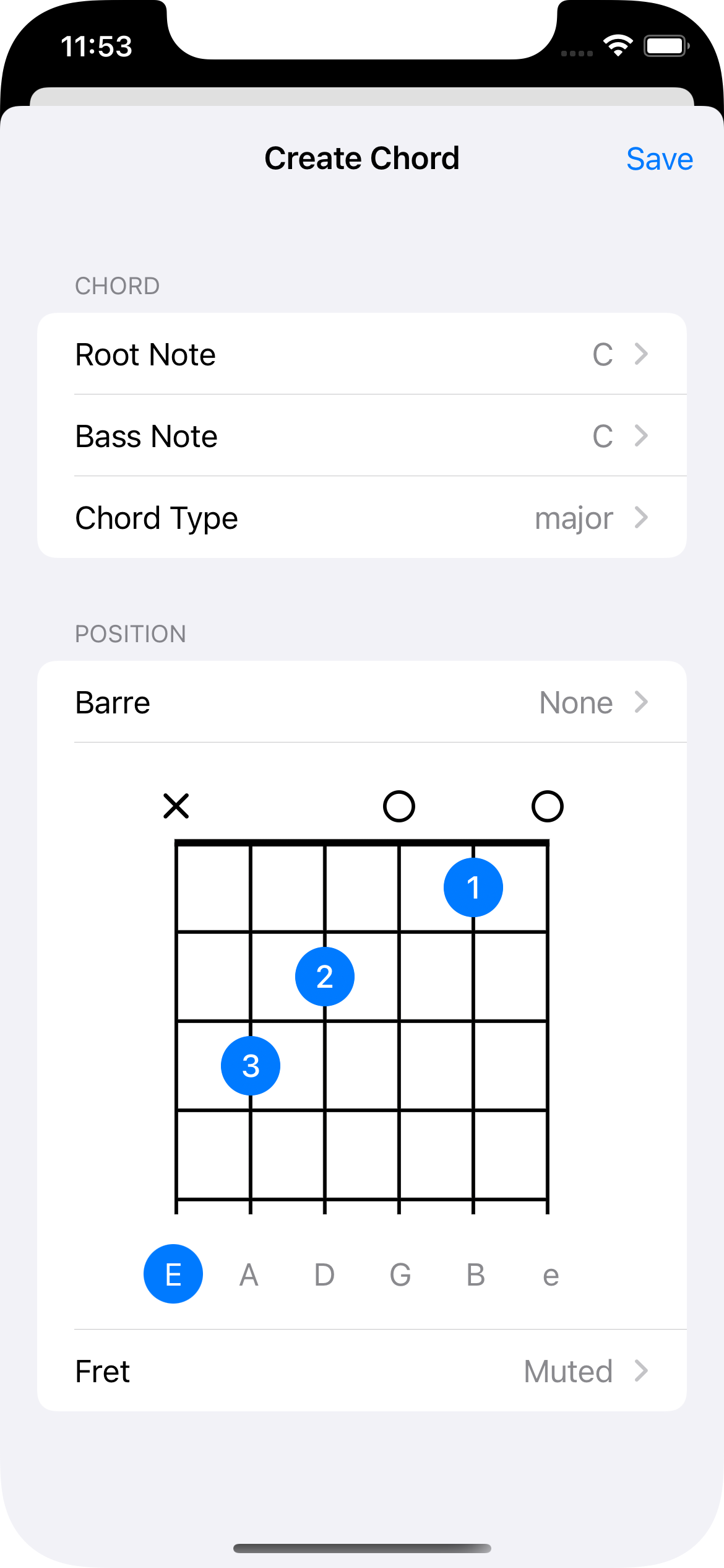 Custom chords
